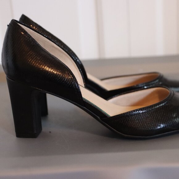 LifeStride Velocity With Memory Foam Mason Black Chunky Heel Shoe Size 10W - Picture 2 of 14